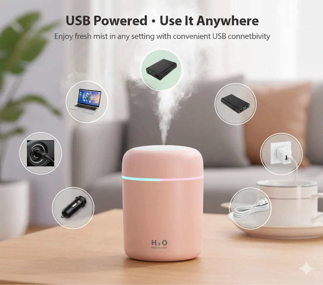 Smart Humidifier with Mist & Ambient Light