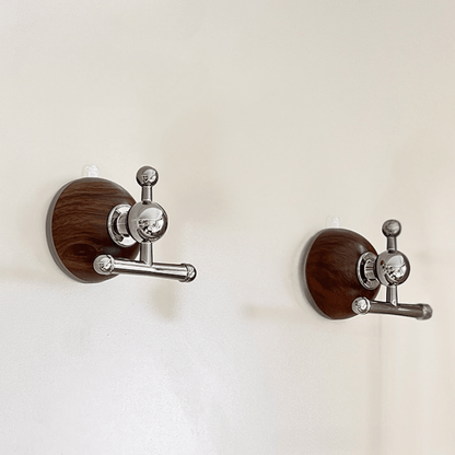 Punch-Free Wood Grain Suction Cup Wall Hook