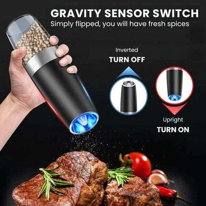 Hands-Free Spice Grinder with LED Precision