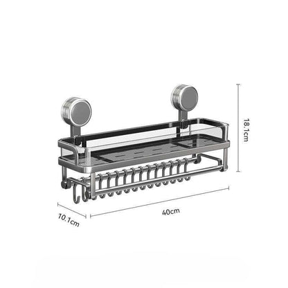 No-Drill Bathroom Counter Organizer for Skincare and Towels