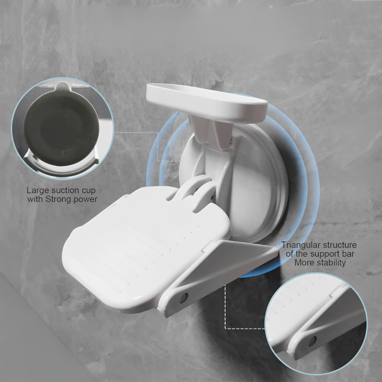Multi-Purpose Non-Slip Shower Foot Rest with Powerful Suction Cup