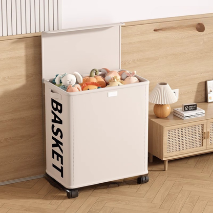 Foldable Large Capacity Storage Box with Lid & Wheels