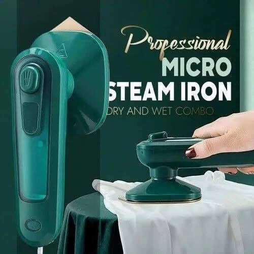 Portable Iron | Quick Wrinkle Removal |  Crisp Results Instantly
