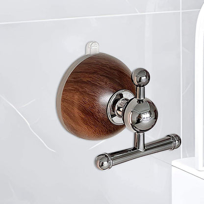 Punch-Free Wood Grain Suction Cup Wall Hook
