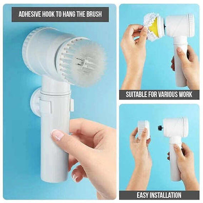 5-in-1 Spin Brush for Daily Cleaning