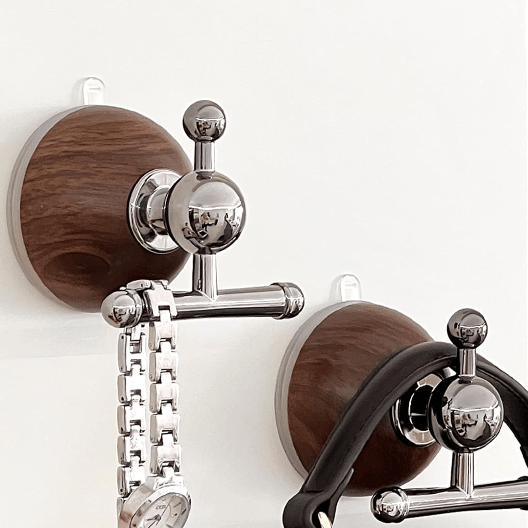 Punch-Free Wood Grain Suction Cup Wall Hook
