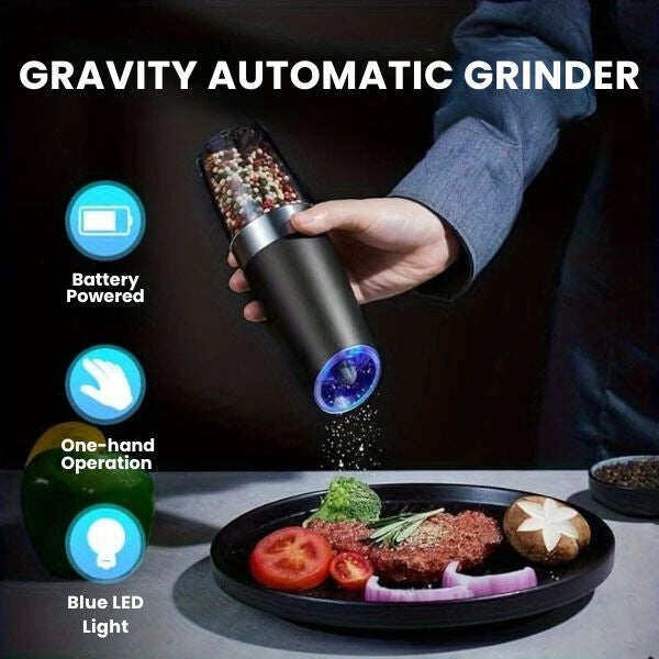 Hands-Free Spice Grinder with LED Precision