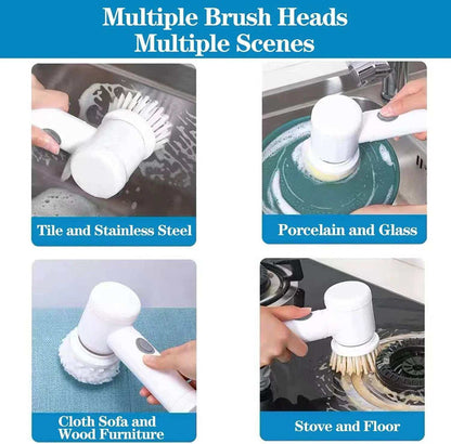5-in-1 Spin Brush for Daily Cleaning